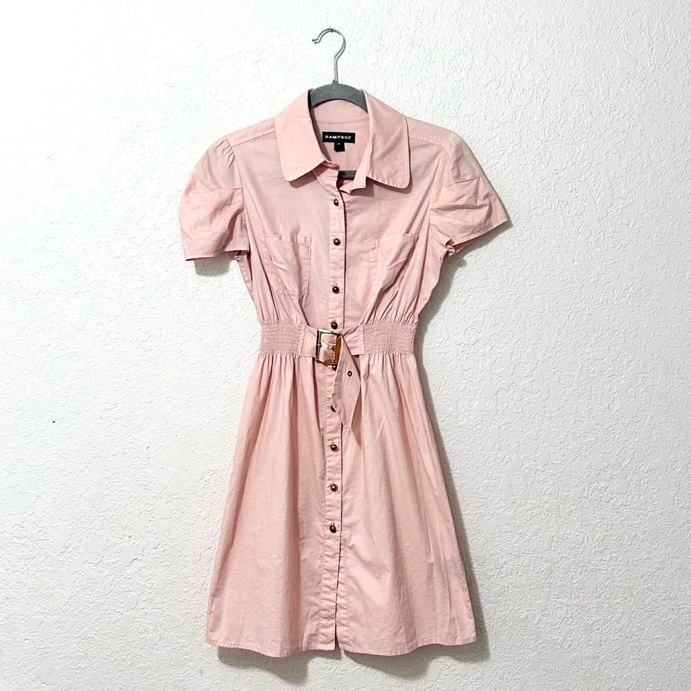 Rampage button down dress 